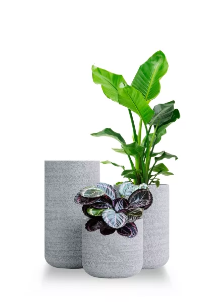 Кашпо CONCRETIKA TOPPER EROSIA WHITE