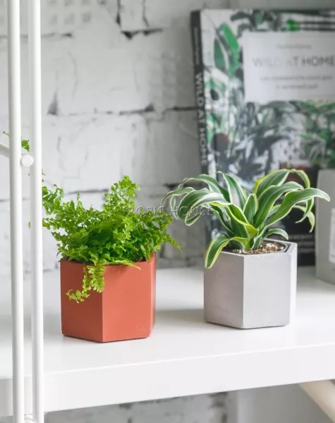 Кашпо бетонное настольное ТН 27