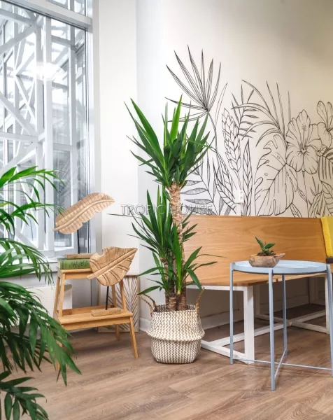 Корзина большая белый зигзаг