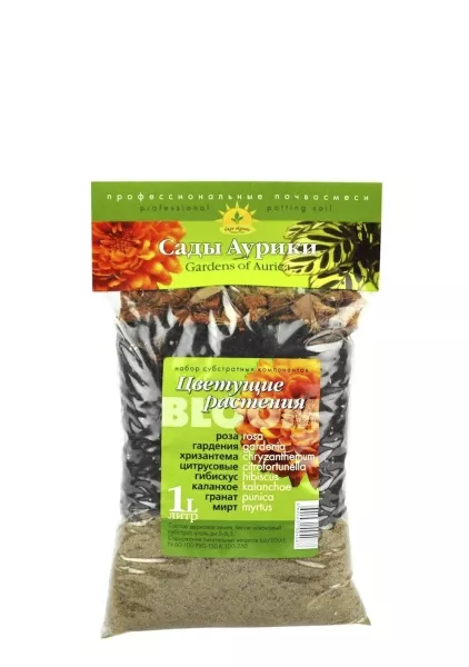 Грунт для цветущих Сады Аурики, 1 л