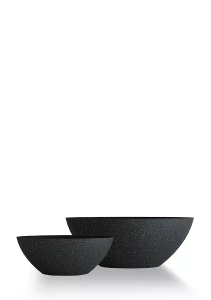 Кашпо CONCRETIKA BONSAY EGG BLACK