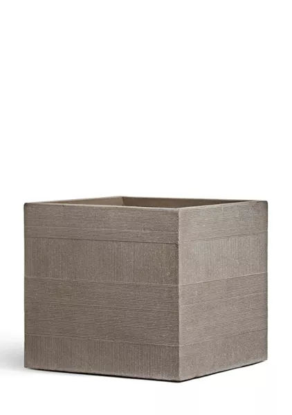 Кашпо TREEZ ERGO, Graphics, Куб, Капучино