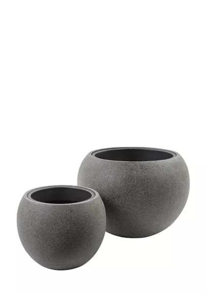 Кашпо Globe Rock2-grey