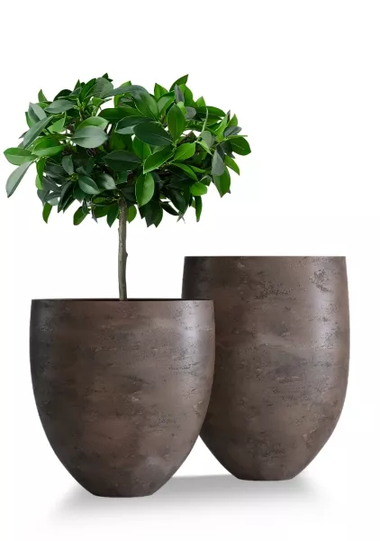 Кашпо CONCRETIKA BARREL TAUPE CONCRETE