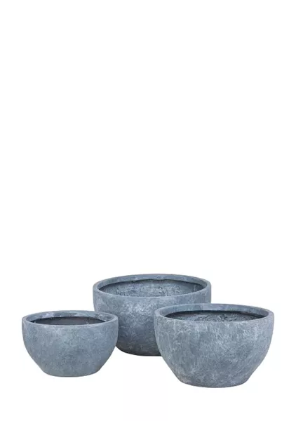 Кашпо Nobilis Marco Stone graphite Round 2