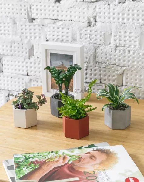 Кашпо бетонное настольное ТН 27