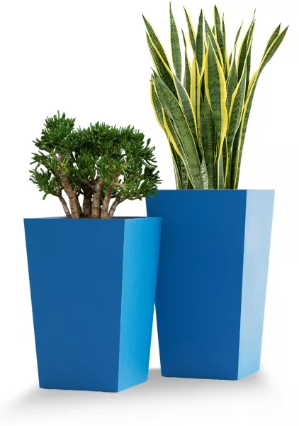 Кашпо CONCRETIKA CONIC CLASSIC COBALT