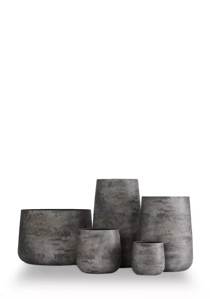 Кашпо CONCRETIKA CONE CONCRETE GREY DARK