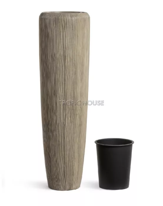 Кашпо TREEZ Effectory, Высокий конус, Капучино