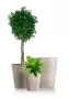 Кашпо CONCRETIKA CRATER CONCRETE WHITE