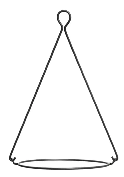 Кашпо TREEZ Effectory, Beton, Полусфера подвесная, Тёмно-серый бетон