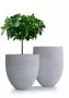 Кашпо CONCRETIKA BARREL EROSIA WHITE