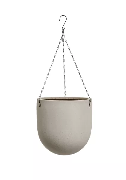 Кашпо TREEZ Effectory, Чаша подвесная, Белый песок