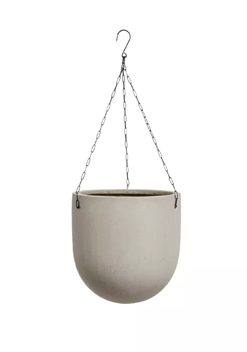 Кашпо TREEZ Effectory, Чаша подвесная, Белый песок
