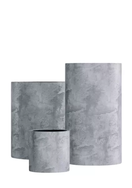 Кашпо CONCRETIKA CYLINDER CONCRETE GREY LIGHT
