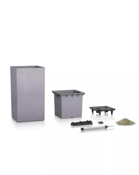Кашпо LECHUZA CANTO Stone high 30х56 см