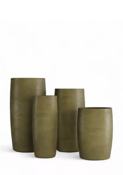 Кашпо CONCRETIKA CIGAR AVOCADO GREEN