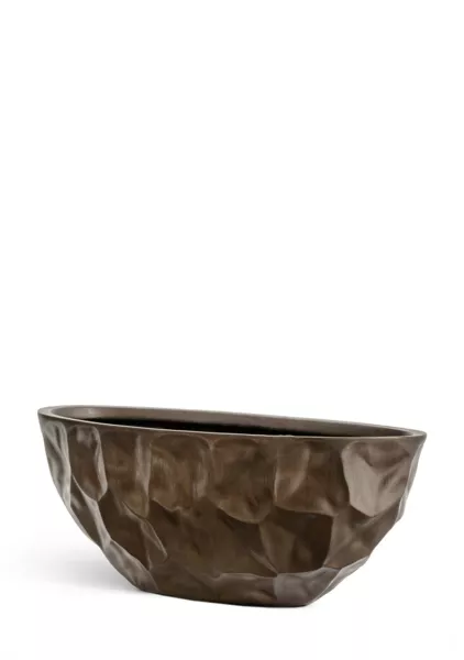 Кашпо TREEZ Effectory, Высокая лодка, Чернёная бронза