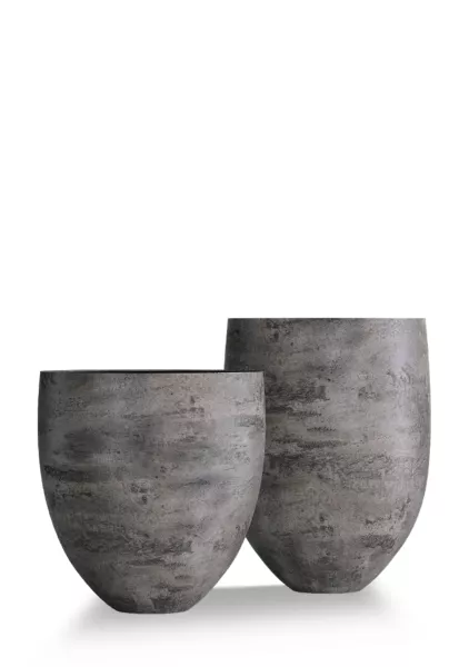 Кашпо CONCRETIKA BARREL CONCRETE GREY DARK
