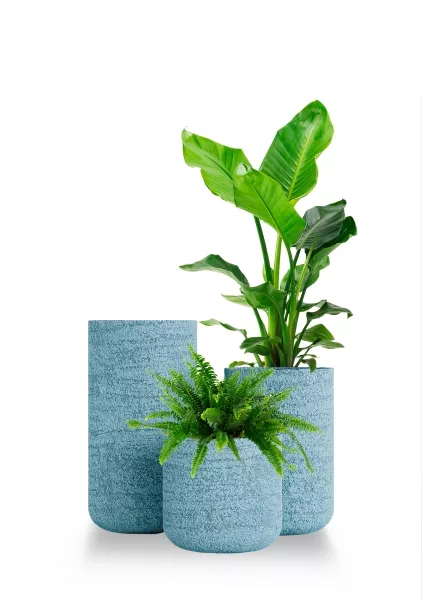 Кашпо CONCRETIKA TOPPER EROSIA BLUE