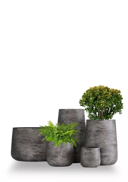 Кашпо CONCRETIKA CONE CONCRETE GREY DARK