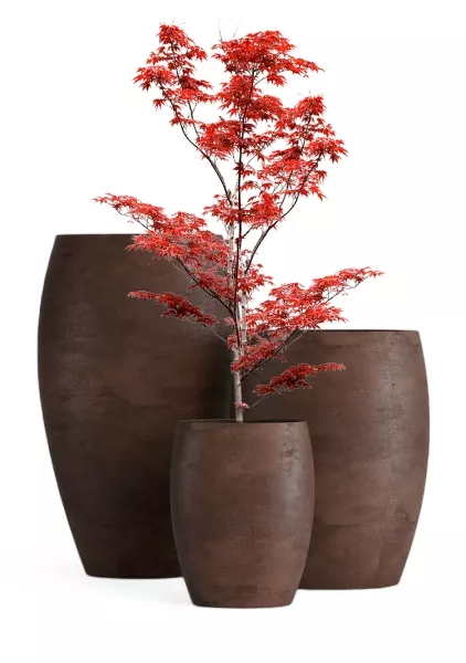 Кашпо CONCRETIKA OVAL COFFEE