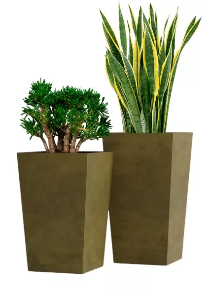 Кашпо CONCRETIKA CONIC AVOCADO GREEN