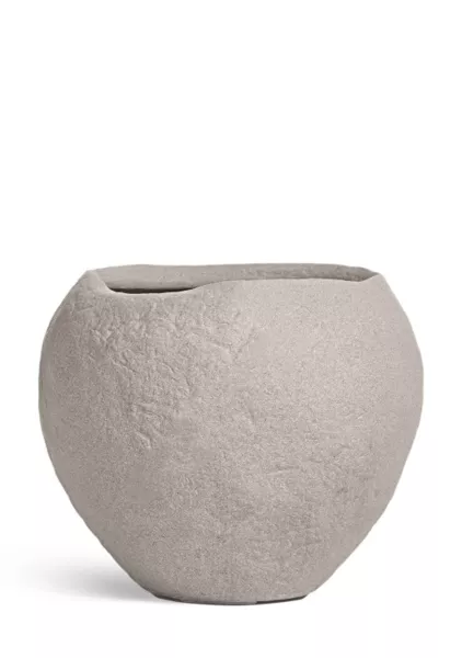 Кашпо TREEZ Effectory, Organic, Сфера, Белый песок