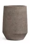 Кашпо TREEZ ERGO, Высокая трапециевидная чаша, Песок серый беж