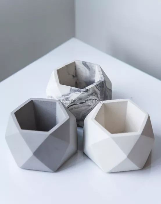 Кашпо бетонное настольное ТН 07