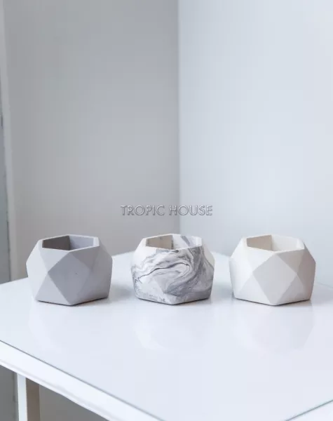 Кашпо бетонное настольное ТН 07