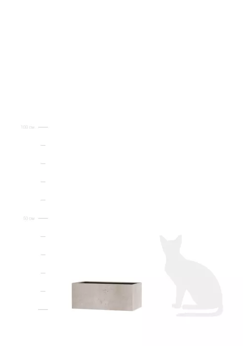 Кашпо CONCRETIKA BALCONY CONCRETE WHITE