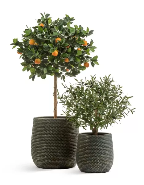 Кашпо TREEZ ERGO, Чаша, Окись с золотой патиной