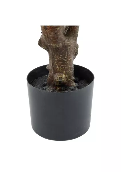 Дерево искусственное в кашпо "Фикус Лирата люкс", Н120 см, 69 листьев