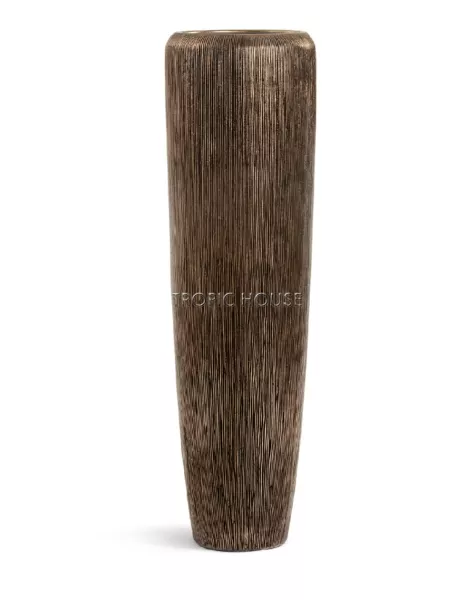 Кашпо TREEZ Effectory, Высокий конус, Тёмное-матовое золото