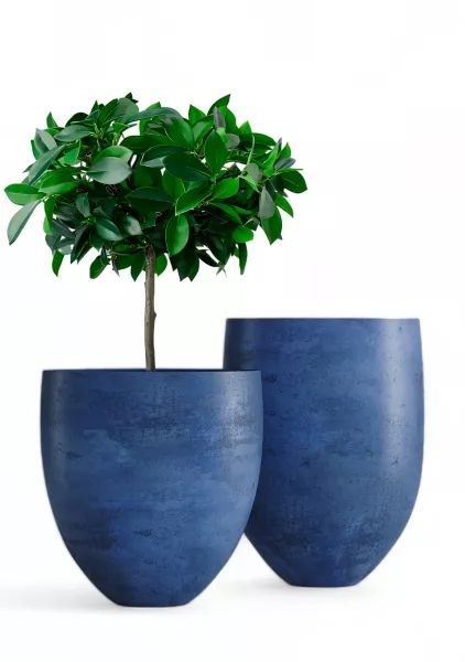 Кашпо CONCRETIKA BARREL BLUEBERRY