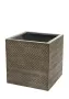 Кашпо Nobilis Marco "Fishbone fossil wood Cube" (файкостоун), 40х40хH40 см