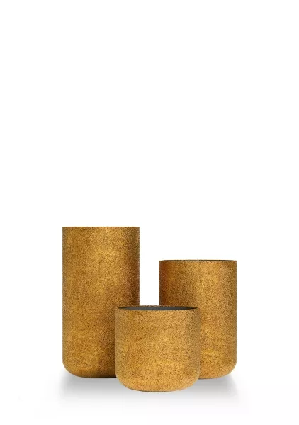 Кашпо CONCRETIKA TOPPER RICH GOLD