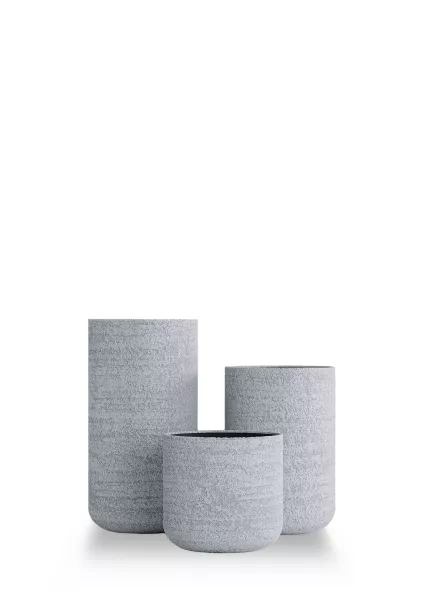 Кашпо CONCRETIKA TOPPER EROSIA WHITE