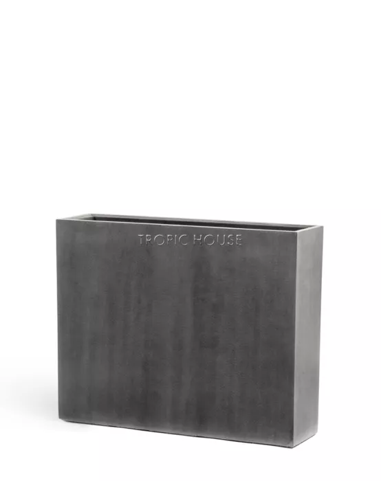 Кашпо TREEZ Effectory, Высокий Дивайдер, Тёмно-серый бетон