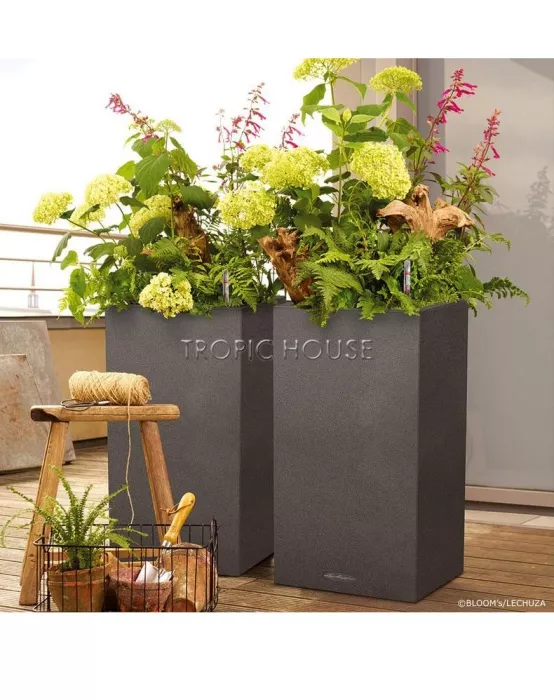 Кашпо LECHUZA CANTO Stone high 40х76 см