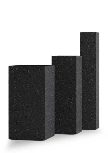 Кашпо CONCRETIKA COLONNA EGG BLACK