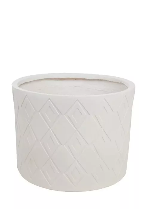 Кашпо Nobilis Marco "Brill white Cylinder" (файберглас), D38хH30 см