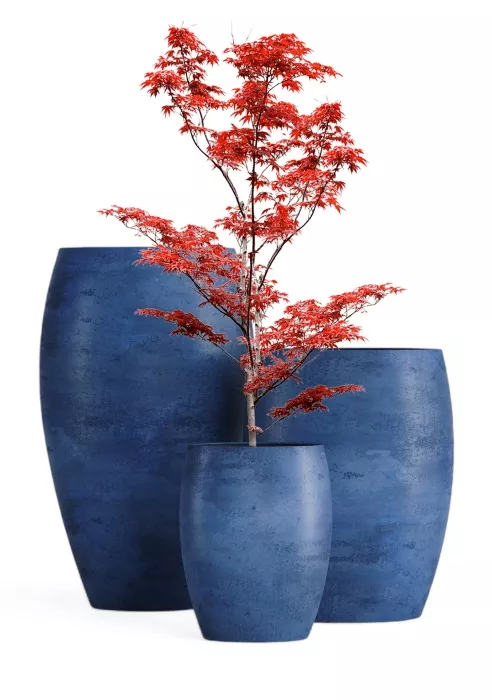 Кашпо CONCRETIKA OVAL BLUEBERRY