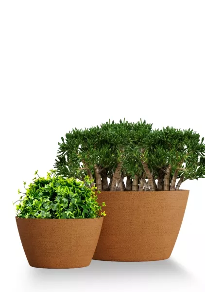 Кашпо CONCRETIKA BOWL EROSIA OCHRE