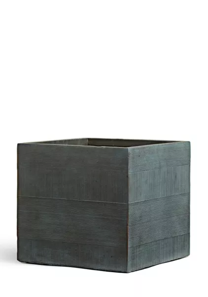 Кашпо TREEZ ERGO, Graphics, Куб, Окись с медной патиной