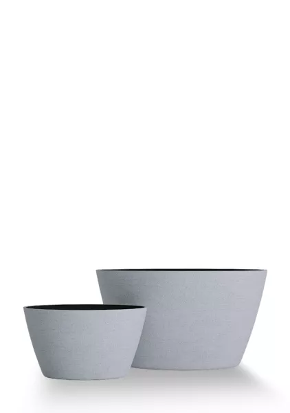 Кашпо CONCRETIKA BOWL EROSIA WHITE