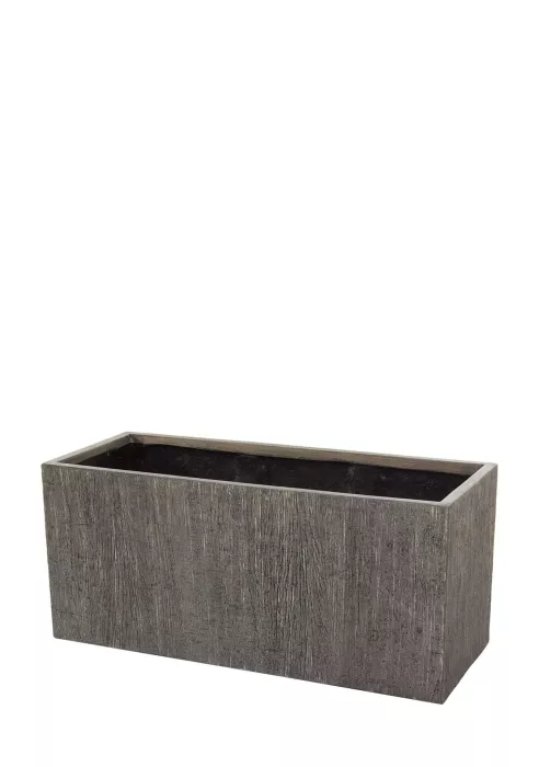 Кашпо полистоун Nobilis Marco "Pw-hwoodgrey Polycube", 100х40хH45 см