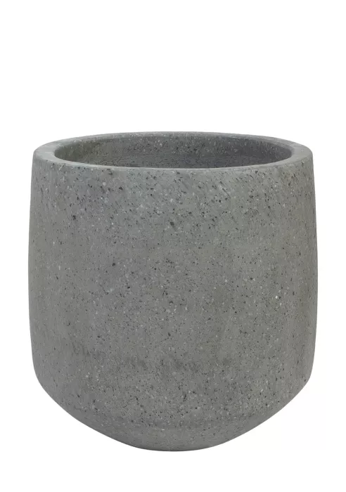 Кашпо Nobilis Marco "Grey Jar" (полистоун), D32хH30 см
