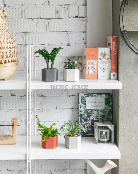 Кашпо бетонное настольное ТН 27